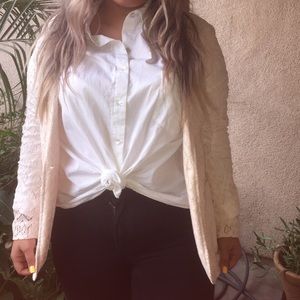 Lace blazer